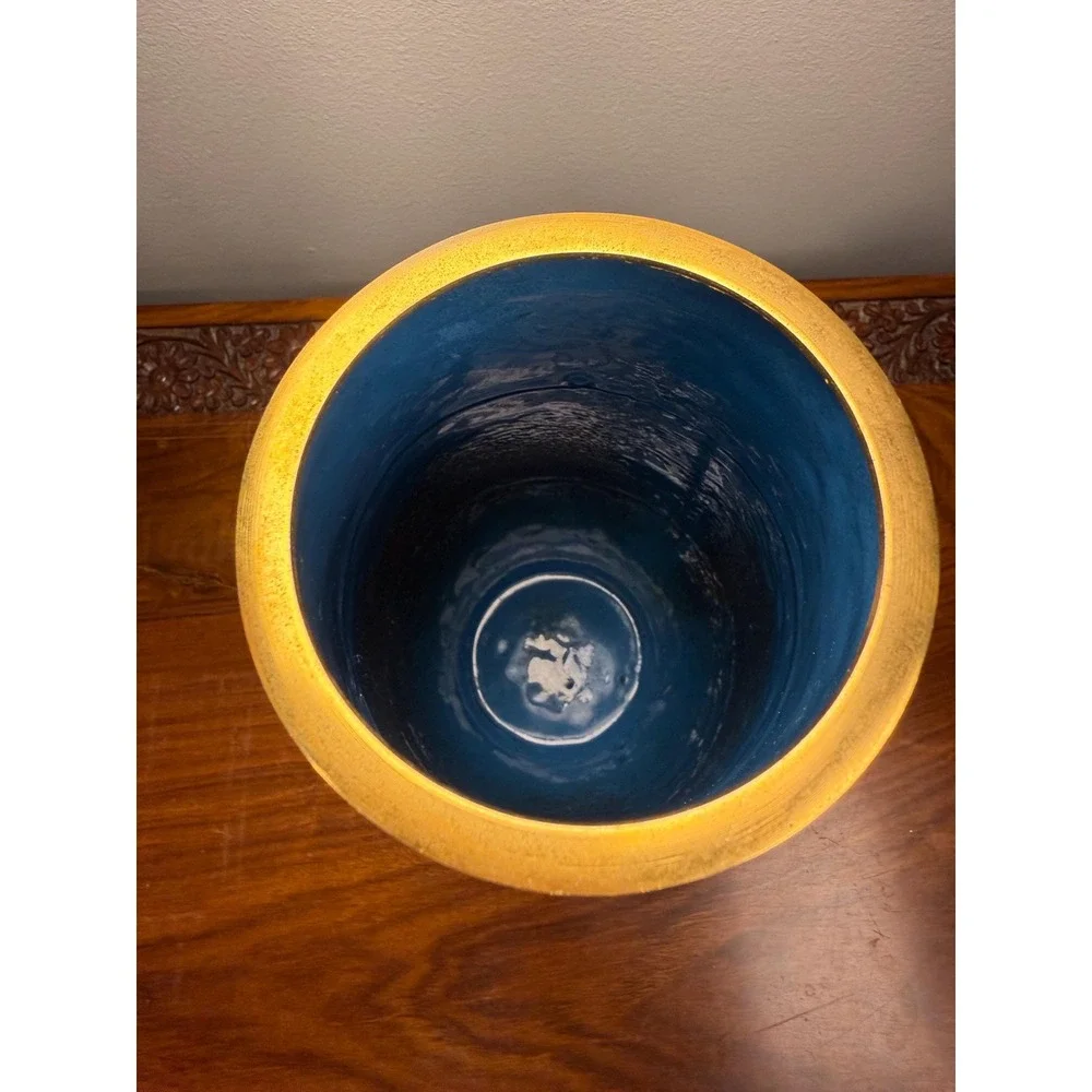 Vintage Chinese Cloisonné Vase • Cobalt Blue Floral Enamel Chinoiserie
